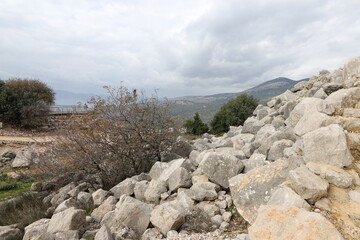 Landscape in the mountains in northern Israel.