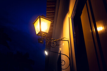 Iluminação antiga de rua Paraty Rio de Janeiro