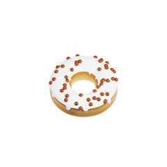 Cream Donut 3d Illustration