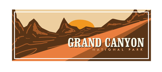 Grand Canyon National Park Banner Design template flyer card design wallpaper