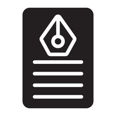 copywriting glyph icon