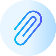 paper clip gradient icon
