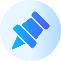 push pin gradient icon