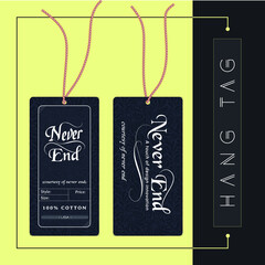 Hang tag design for man jeans pants SVG