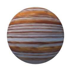Gas Giant Jupiter Isolated 3D Render