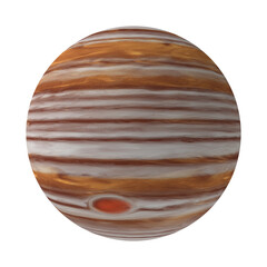 Gas Giant Jupiter Isolated 3D Render