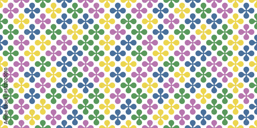 Poster colored shapes create a seamless texture. the print is bright and casual, for seamless packaging, pi