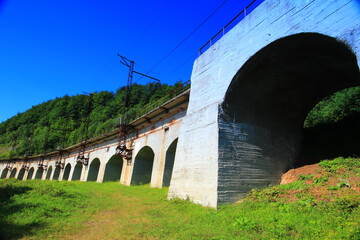 viaduct in the mountains