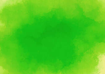 green abstract watercolor ombre gradient on white texture use as background. the color splashing on the paper in hand drawn style. color theme for designer. vivid green paper texture.