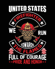 Firefighter T-Shirt Design 