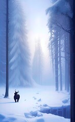 winter in the forest
