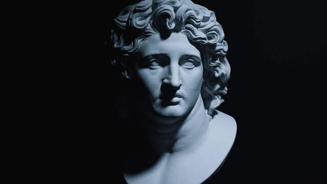 Alexander The Great Bust Statue Motion Graphics, 3D Animation.