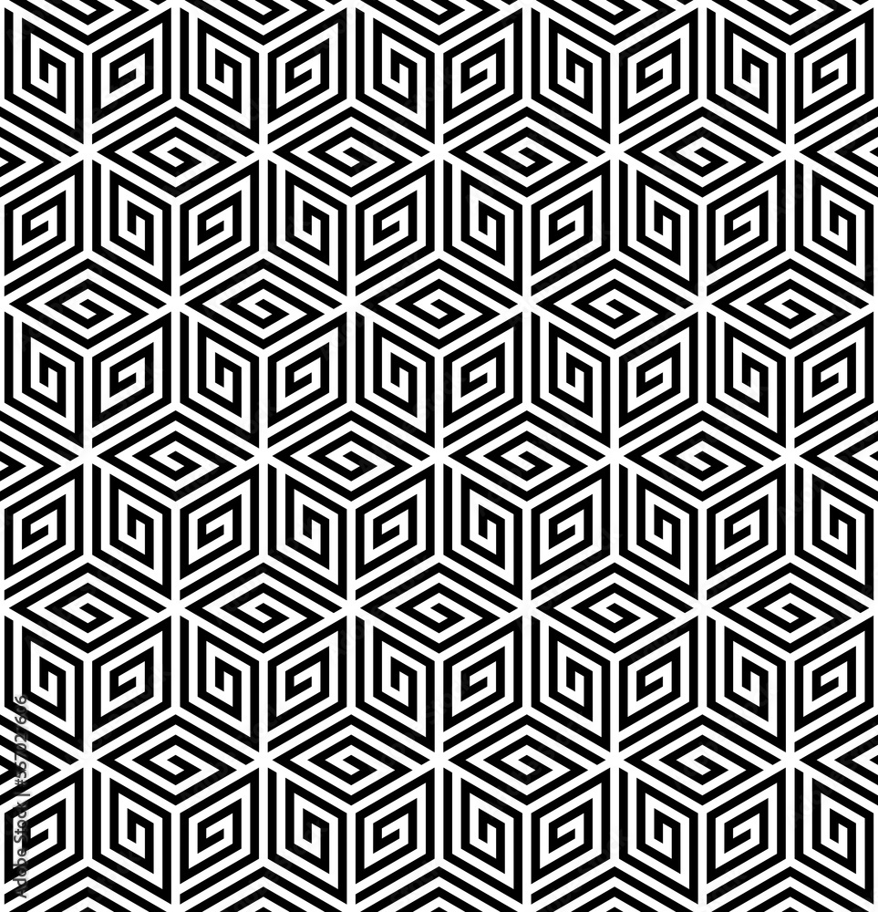 Wall mural vector seamless texture. modern geometric background . grid with hexagonal tiles.