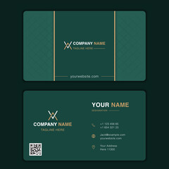 Modern luxury business card template
