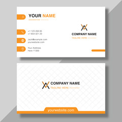 Simple business card template professional design