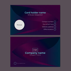 Fototapeta premium Creative business card template design