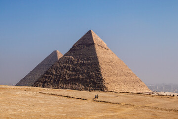 Fototapeta na wymiar Pirámides de Guiza, Egipto