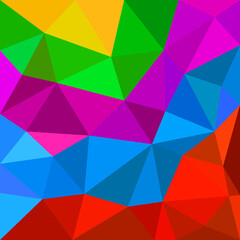 Obraz premium Abstract colorful geometric background of triangles. Vector illustrator