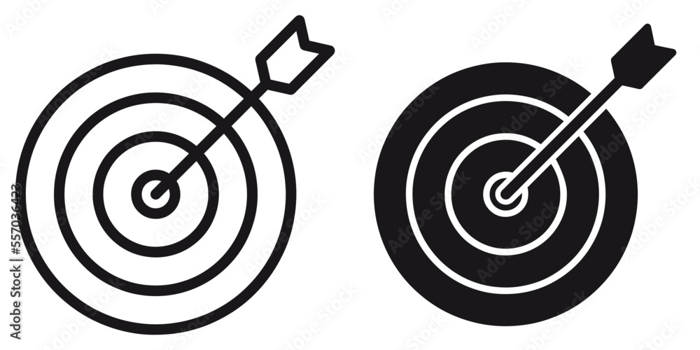 Poster ofvs282 outlinefilledvectorsign ofvs - target vector icon . isolated transparent . black outline and