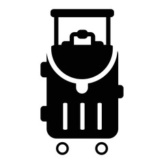 Fototapeta premium Baggage Icon in Dualtone Style