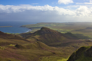 Coastal scene from high up on the Isle of Skye
