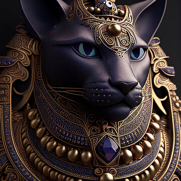 statue of a cat god