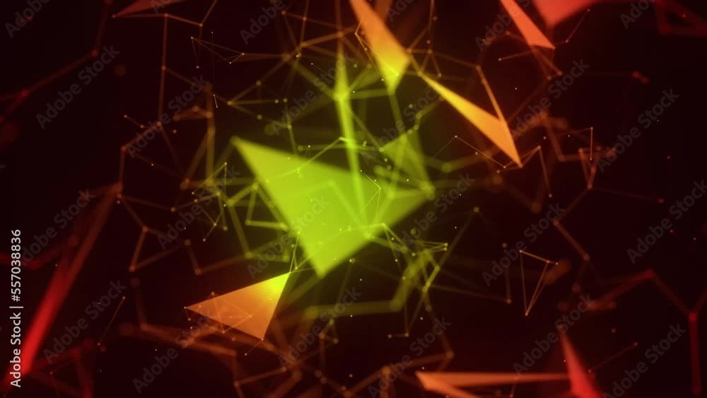 Poster abstract connection dots. technology background. network connection structure. plexus effect. 3d. 4k