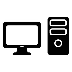 Computer Icon in Dualtone Style