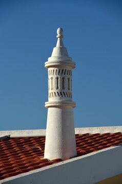 Chimenea t&iacute;pica algarv&iacute;a, Ilha de Faro, Algarve, Portugal