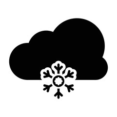 Snow Weather Icon In Dualtone Style
