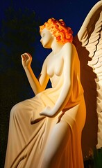 angel with a candle