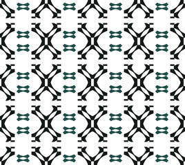 Naklejka premium Geometric pattern. Seamless vector background. Ethnic graphic design.