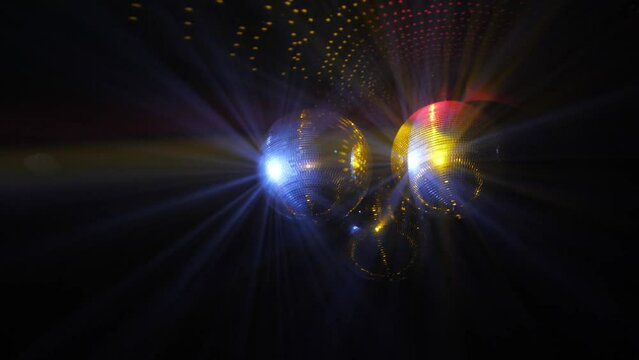 disco balls in the club