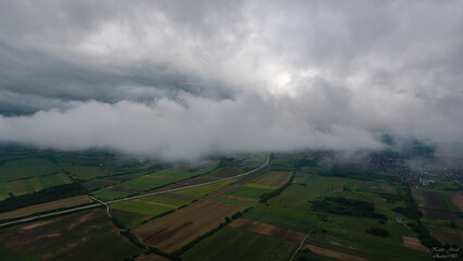 clouds over the city