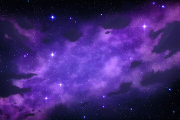 The Milky Way Galaxy, Starry Sky, Nebula, Stars, Background, Generative AI