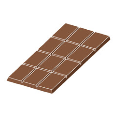 Chocolate bar in doodle style. Hand Drawn. Freehand drawing. Sketch.	