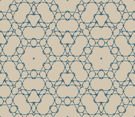 Naklejka premium Geometric pattern. Seamless vector background. Ethnic graphic design.