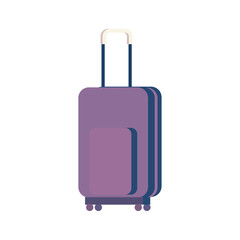 purple trolley bag