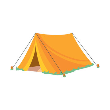 yellow camp tent