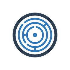 Labyrinth Icon - Maze Icon
