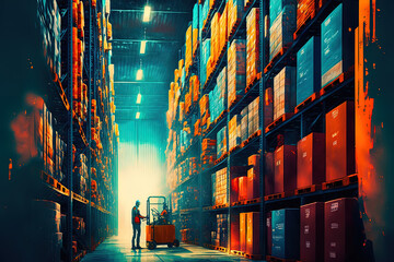 storage facility logistic supply service, personnel. Generative AI