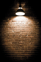 NYC Pattern / Texture: LIGHT ON BRICK WALL