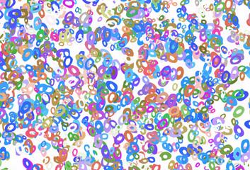 Light Multicolor, Rainbow vector template with circles.