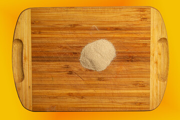 Dry yeast background for use as a background image or texture.