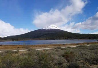 landscape of mountains in Ushuaia