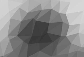 Light Silver, Gray vector low poly cover.