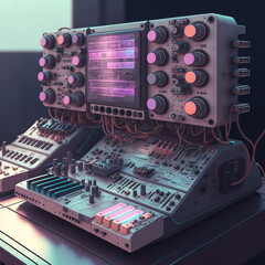 Fototapeta premium Futuristic Modular Synthezisers