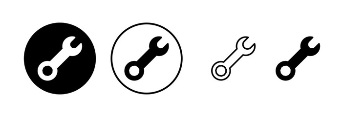 Fototapeta premium Wrench icon vector illustration. repair icon. tools sign and symbol