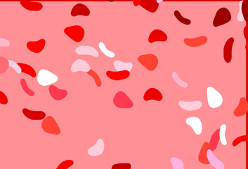 Light Red vector texture with random forms.