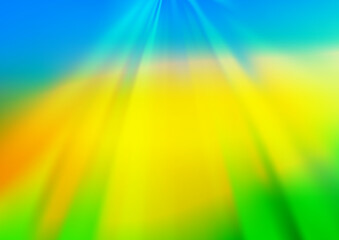 Light Blue, Yellow vector abstract blurred pattern.